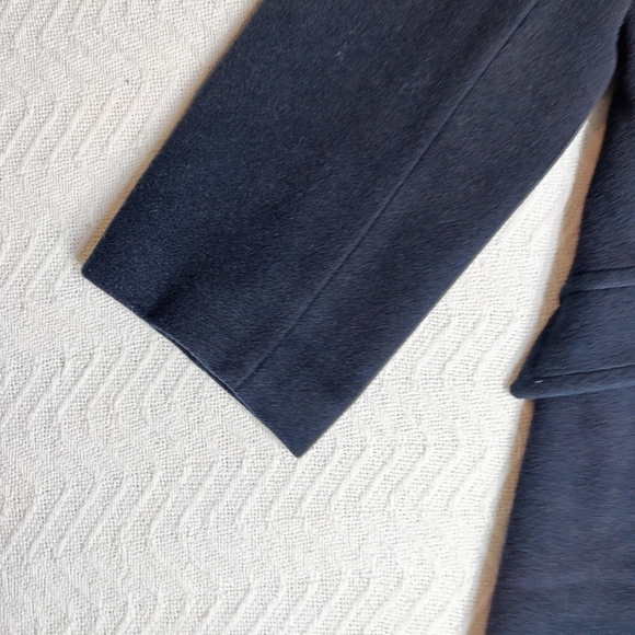 St.John Coat Collection by Marie Gray Pea Coat Black Cashmere Wool Blend size 16 - Picture 6 of 14